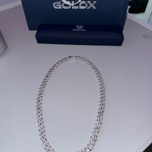Lab Diamond S925 Silver Chain Necklace